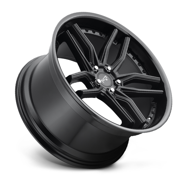 Alloy wheel M194 Methos Gloss Black Matte Black Niche Road Wheels