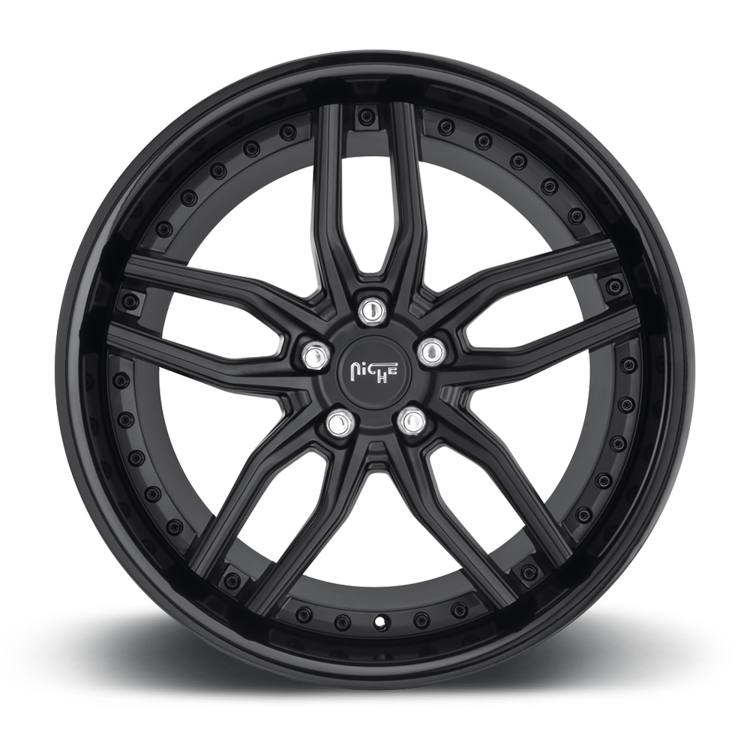 Alloy wheel M194 Methos Gloss Black Matte Black Niche Road Wheels