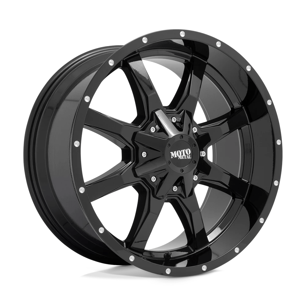 Alloy wheel MO970 Gloss Black W/ Milled LIP Moto Metal