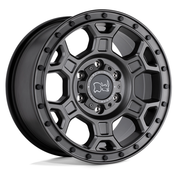 Alloy wheel Matte Gunmetal W/ Black Bolts Midhill Black Rhino