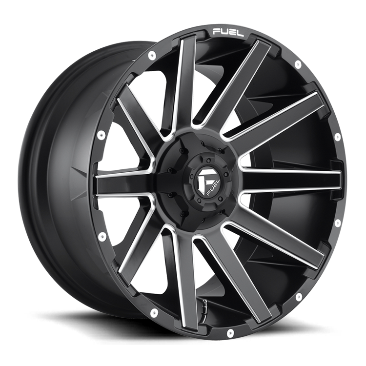 Alloy wheel D616 Contra Matte Black Milled Fuel