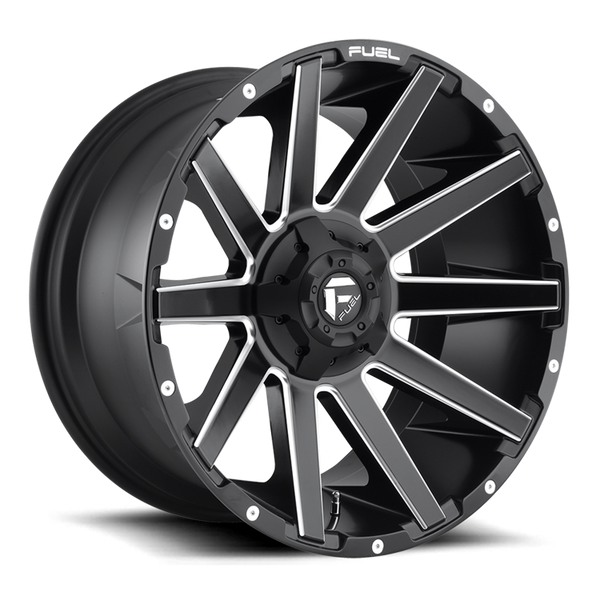 Alloy wheel D616 Contra Matte Black Milled Fuel