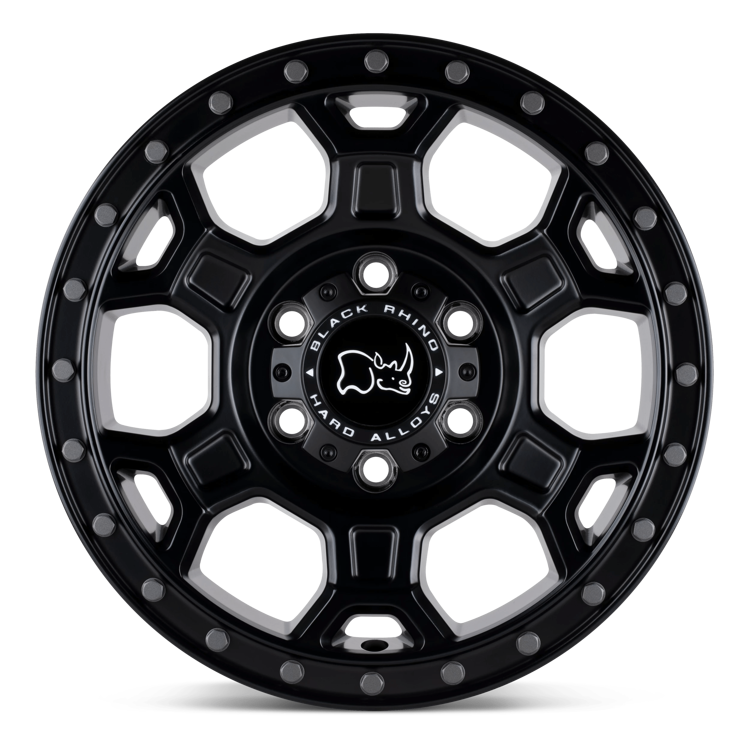 Alloy wheel Matte Black W/ Gunmetal Bolts Midhill Black Rhino