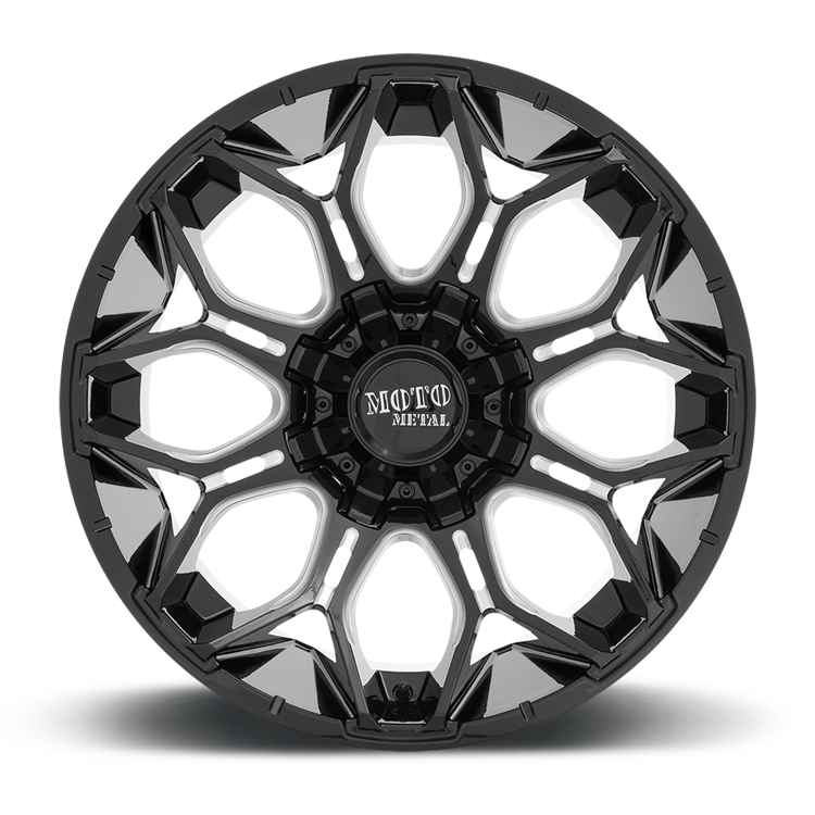 Alloy wheel MO808 Sniper Gloss Black Milled Moto Metal