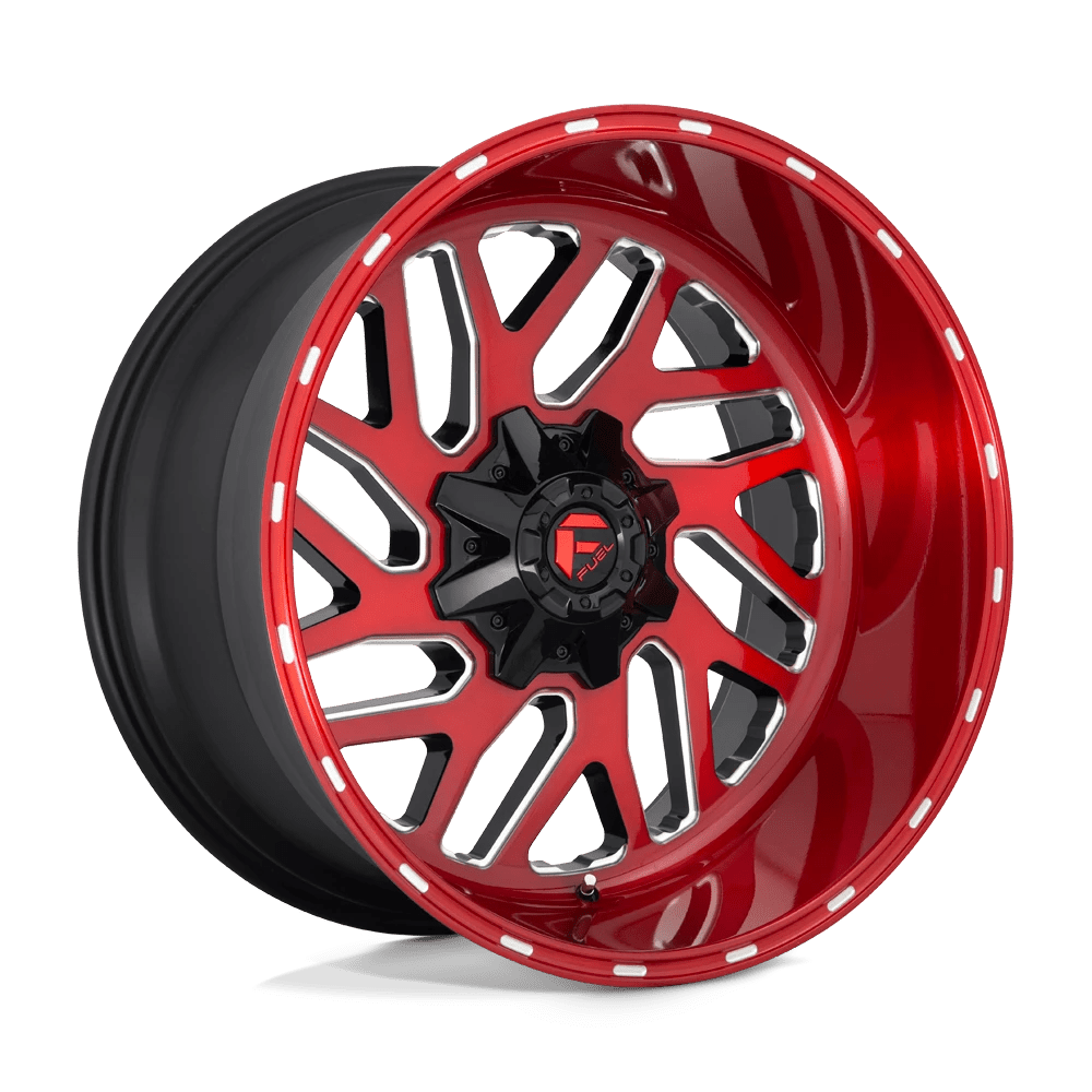 Alloy wheel D691 Triton Candy RED Milled Fuel