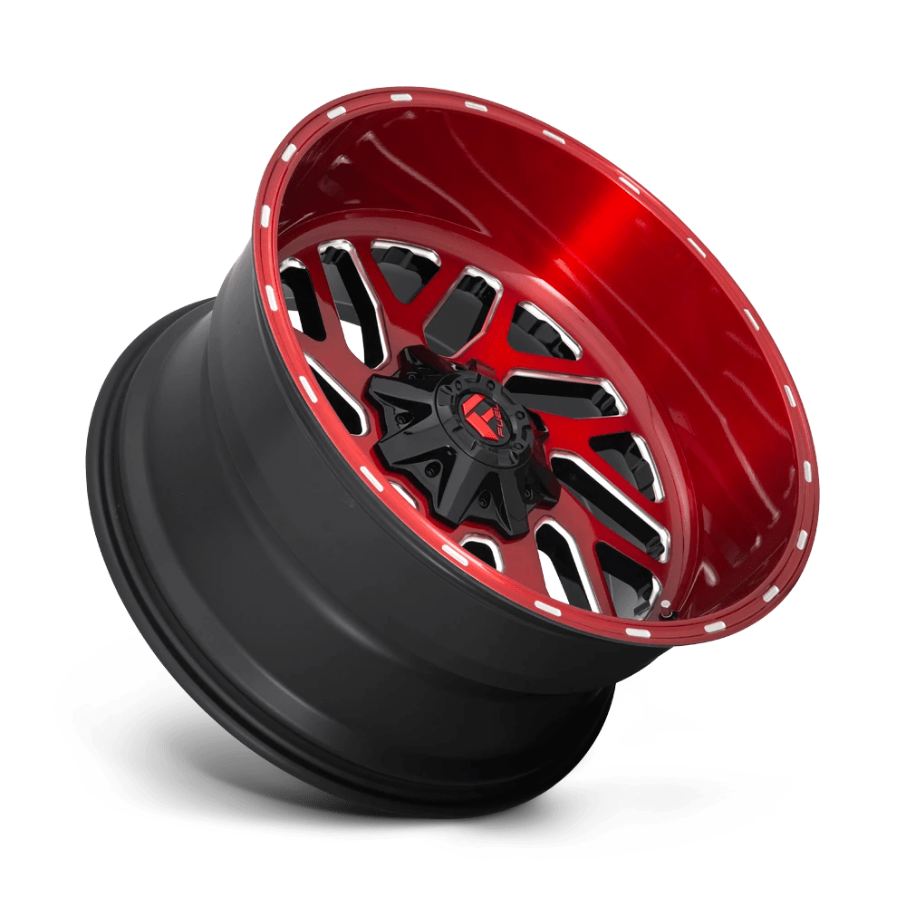 Alloy wheel D691 Triton Candy RED Milled Fuel