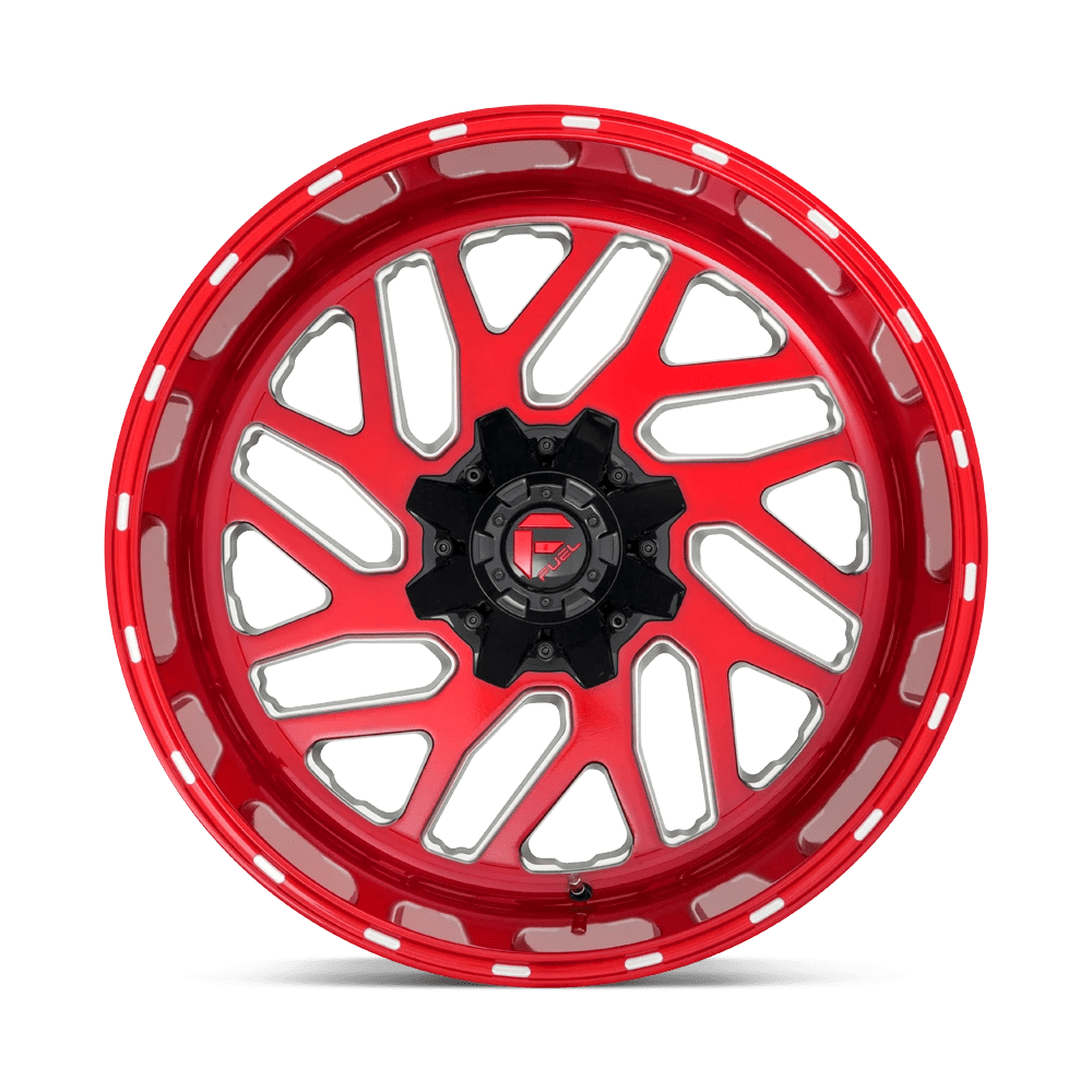 Alloy wheel D691 Triton Candy RED Milled Fuel