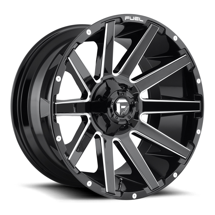 Alloy wheel D615 Contra Gloss Black Milled Fuel