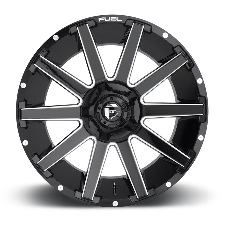 Alloy wheel D615 Contra Gloss Black Milled Fuel