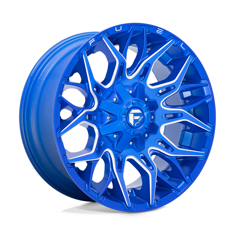 Alloy wheel D770 Twitch Anodized Blue Milled Fuel