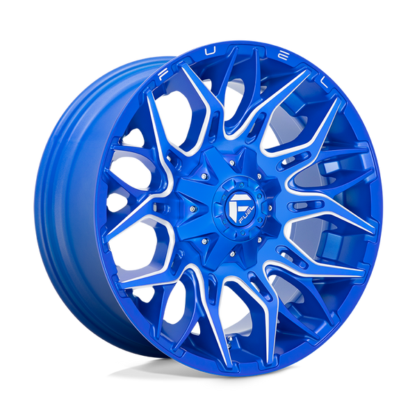 Alloy wheel D770 Twitch Anodized Blue Milled Fuel