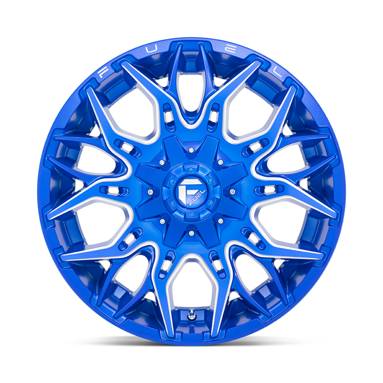 Alloy wheel D770 Twitch Anodized Blue Milled Fuel