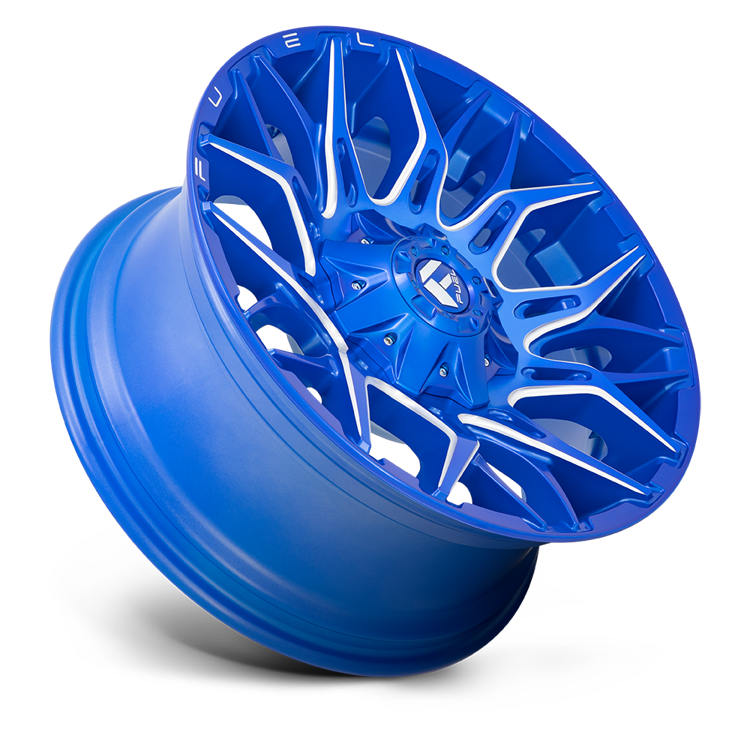 Alloy wheel D770 Twitch Anodized Blue Milled Fuel