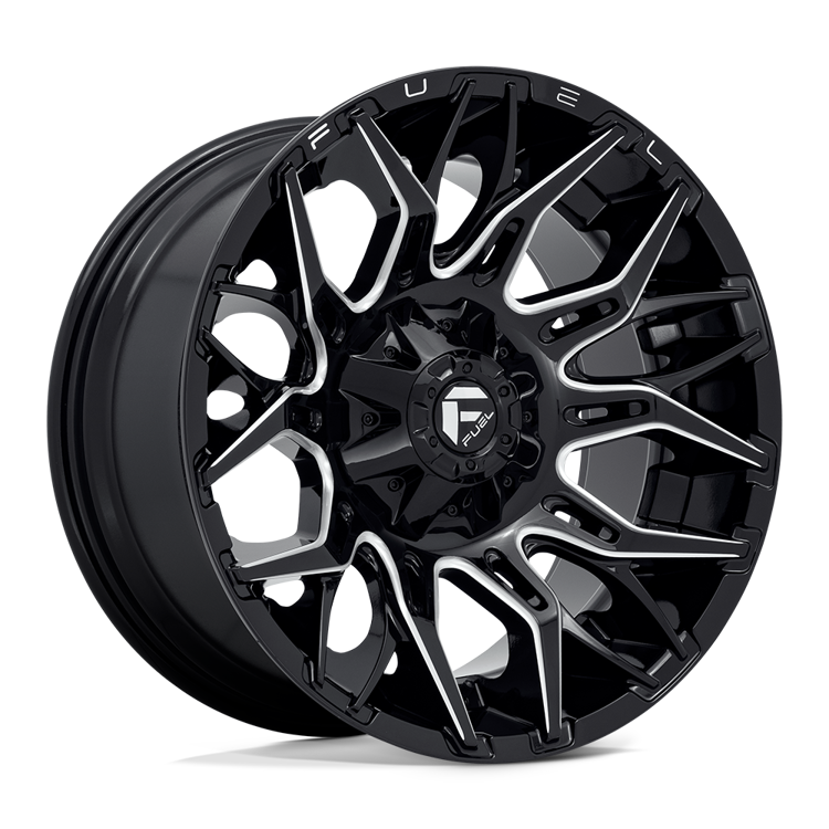 Alloy wheel D769 Twitch Glossy Black Milled Fuel