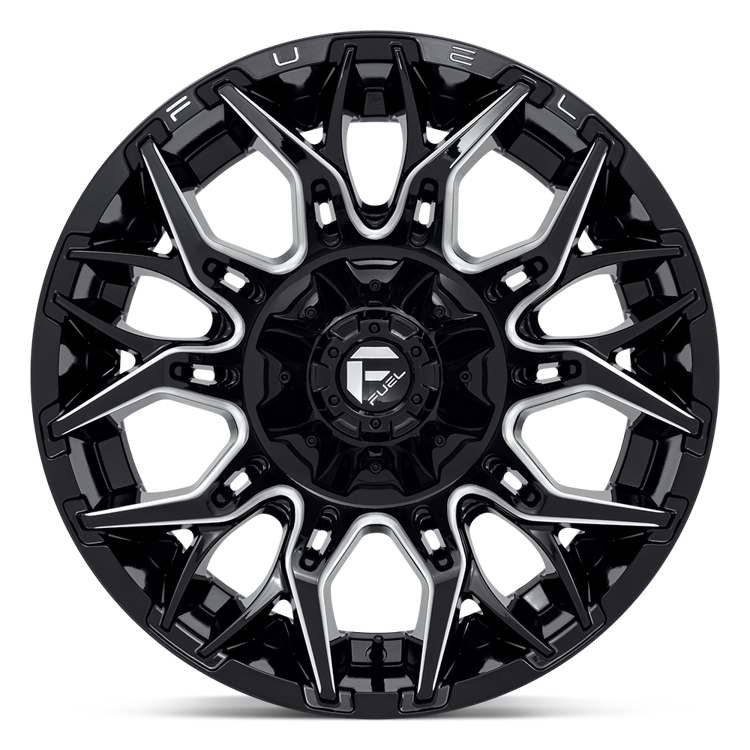 Alloy wheel D769 Twitch Glossy Black Milled Fuel