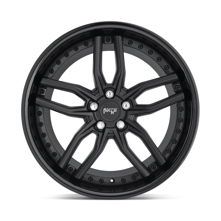 Alloy wheel M194 Methos Gloss Black Matte Black Niche Road Wheels