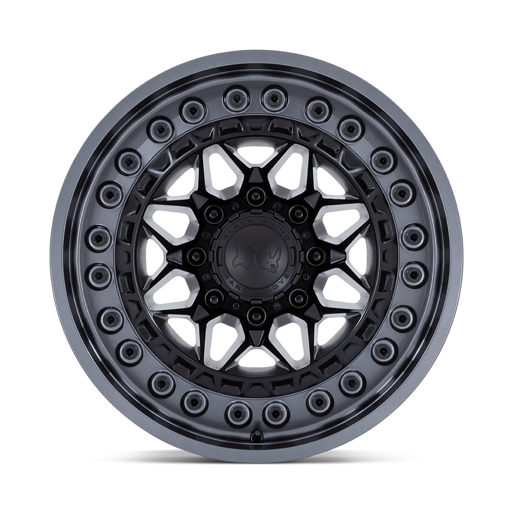 Alloy wheel Matte Black W/ Gunmetal LIP Alpha Black Rhino