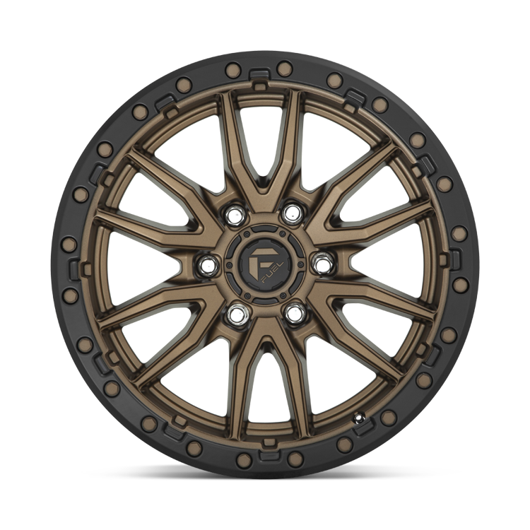 Alloy wheel D681 Rebel Matte Bronze Black Bead Ring Fuel