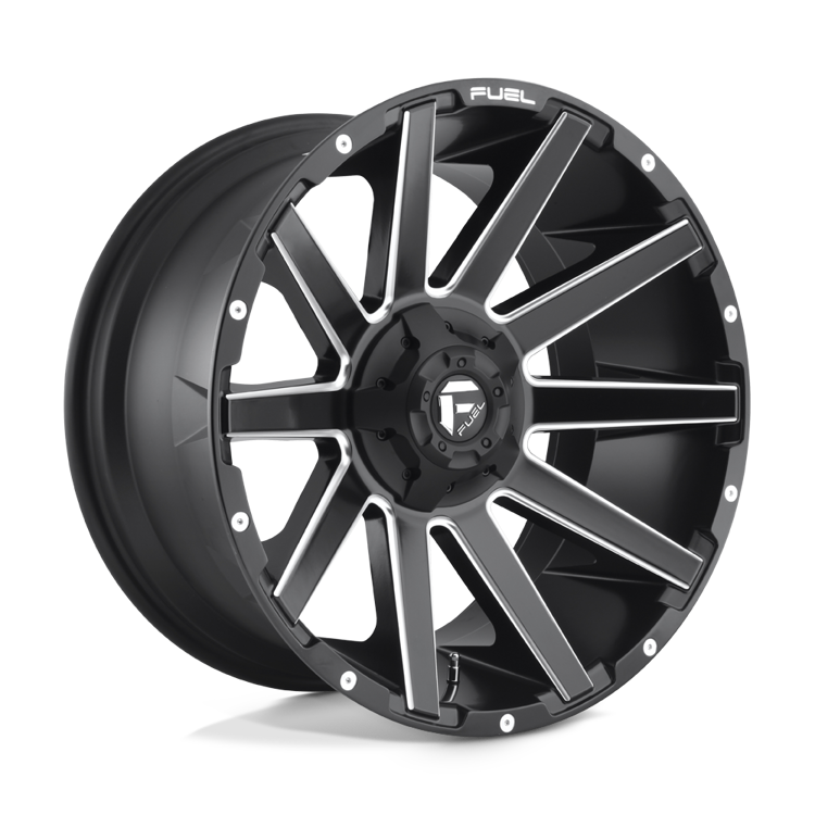 Alloy wheel D616 Contra Matte Black Milled Fuel