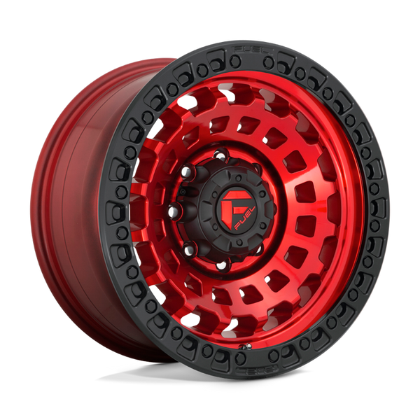 Alloy wheel D632 Zephyr Candy RED Black Bead Ring Fuel