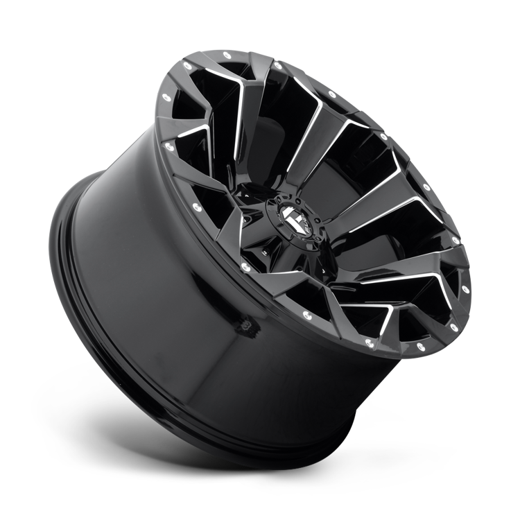 Alloy wheel D576 Assault Gloss Black Milled Fuel