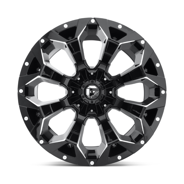 Alloy wheel D576 Assault Gloss Black Milled Fuel