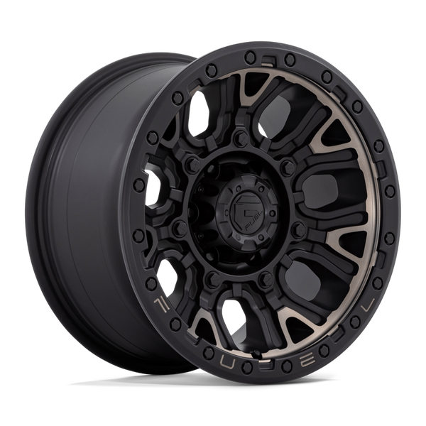 Alloy wheel D824 Traction Matte Black W/ Double Dark Tint Fuel