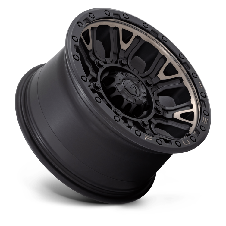 Alloy wheel D824 Traction Matte Black W/ Double Dark Tint Fuel