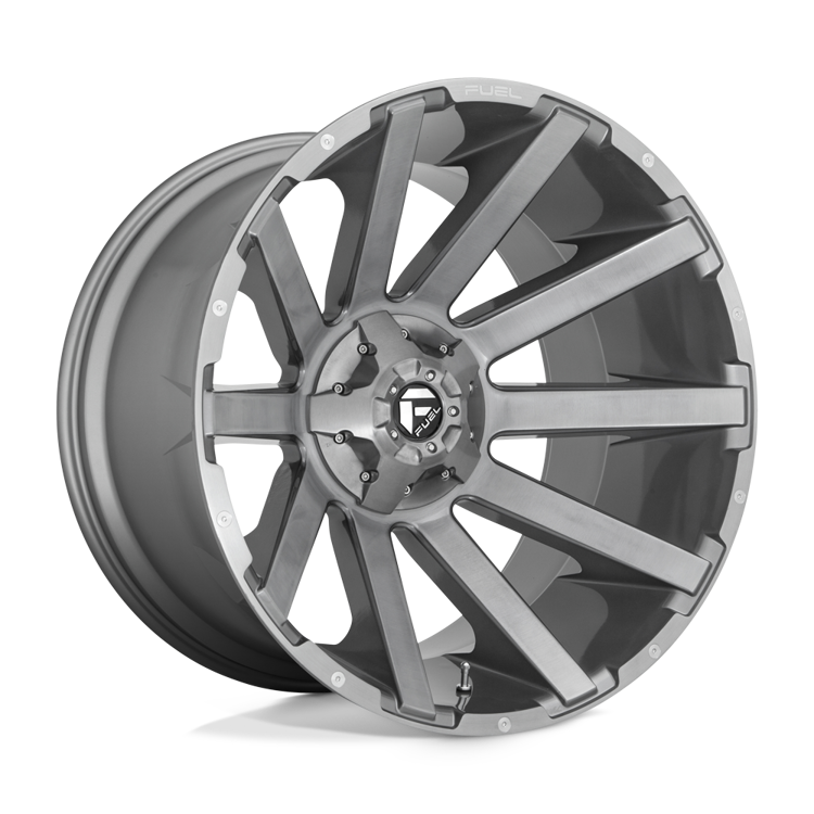 Alloy wheel D714 Contra Platinum Brushed GUN Metal Tinted Clear Fuel