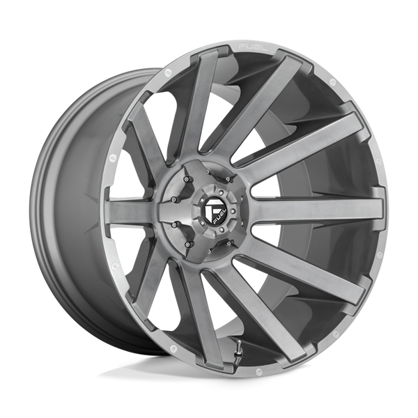 Alloy wheel D714 Contra Platinum Brushed GUN Metal Tinted Clear Fuel