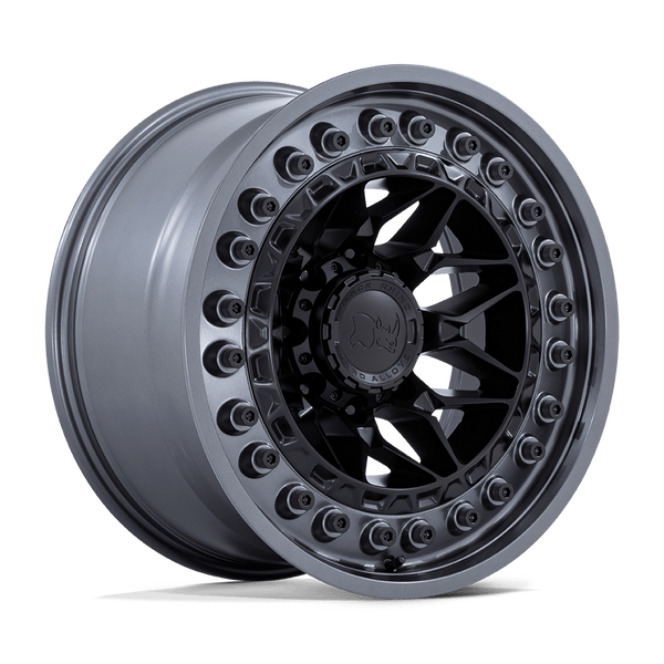 Alloy wheel Matte Black W/ Gunmetal LIP Alpha Black Rhino