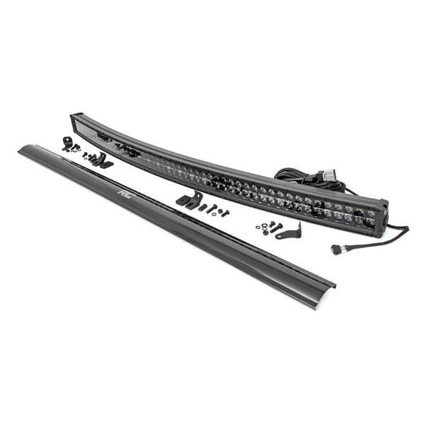 LED light bar 54" dual row curved white DRL spot/flood Rough Country Black Series