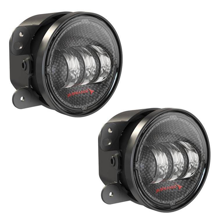 Fendinebbia a LED 4" tondo in carbonio JW Speaker 6145 J2 Series