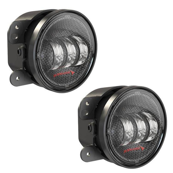 LED fog lights 4" round carbon JW Speaker 6145 J2 Series