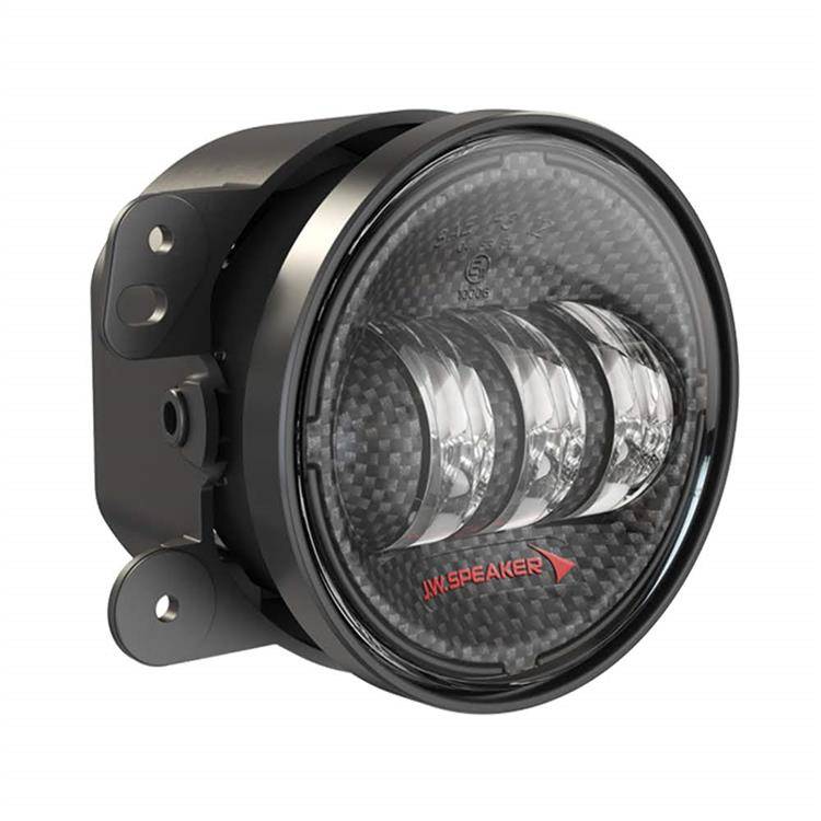 LED fog lights 4" round carbon JW Speaker 6145 J2 Series