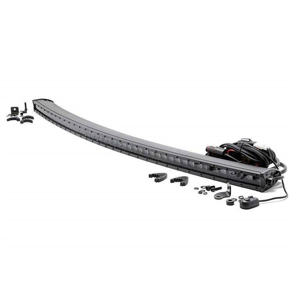 LED light bar 50" curved single row spot Rough Country Black Series