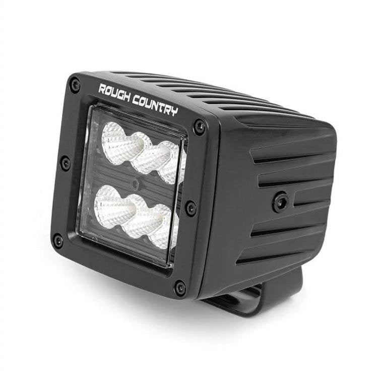 LED lights 2" square flood Rough Country Black Series