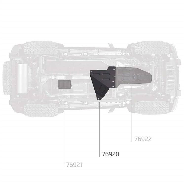 Piastra paramotore scatola di trasferimento Smittybilt