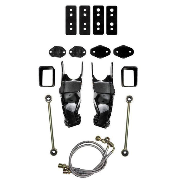 Rear coil-over shocks reservoir Fox brackets Skyjacker Lift 4,5-6"