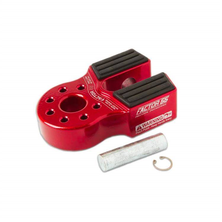 Flatlink with titanium pin & rubber guard red Factor 55