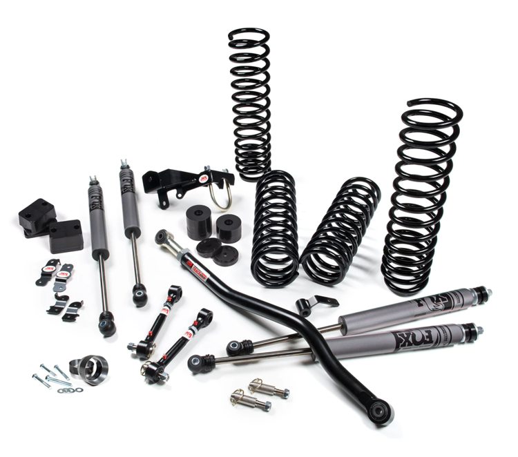 Kit rialzo JKS J-Venture con ammortizzatori Fox Performance 2.0 Lift 3,5"