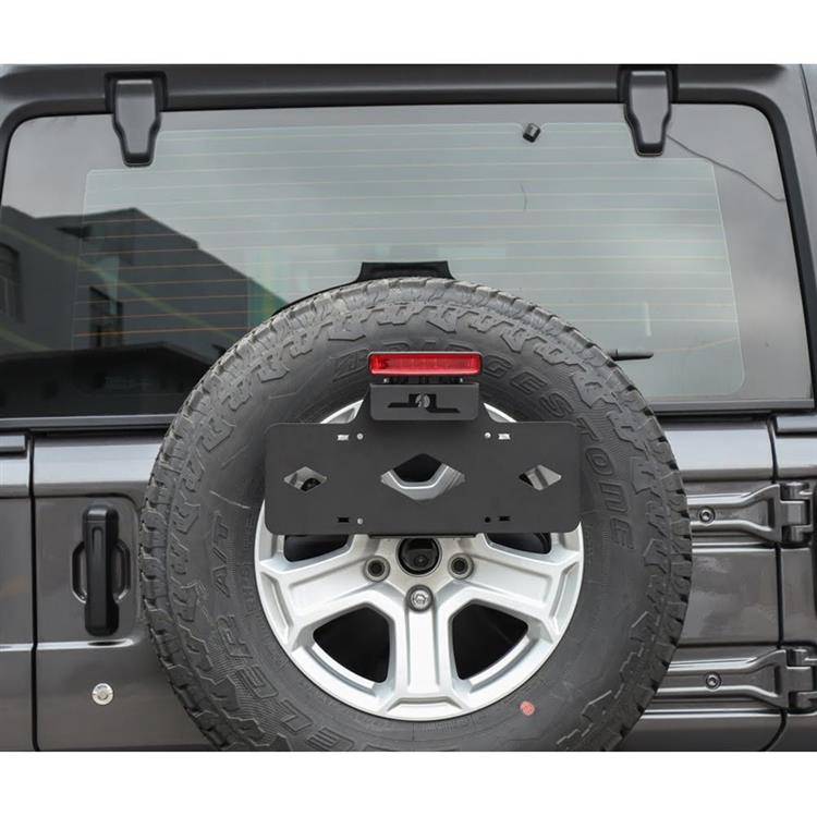 Spare tire license plate frame aluminum alloy OFD