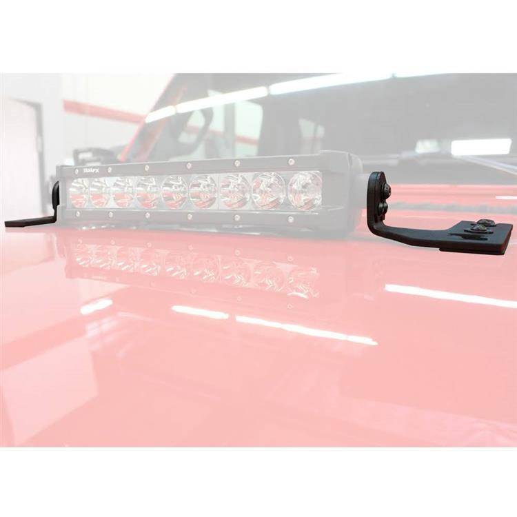 Center hood mount LED bar 10" double row Go Rhino