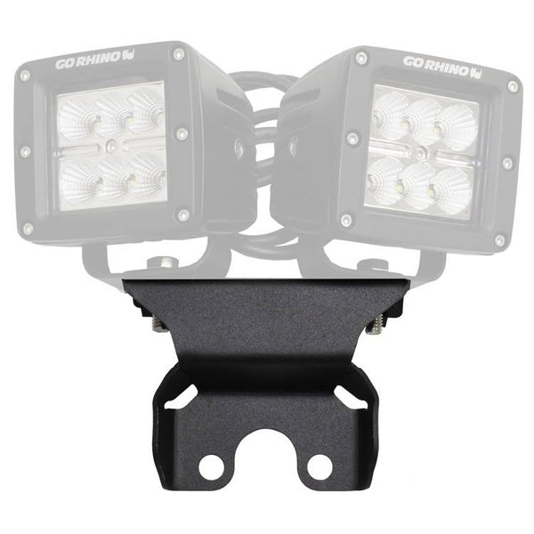 Supporti luci posteriori centrali del cofano per due luci LED Cube 3x3" Go Rhino