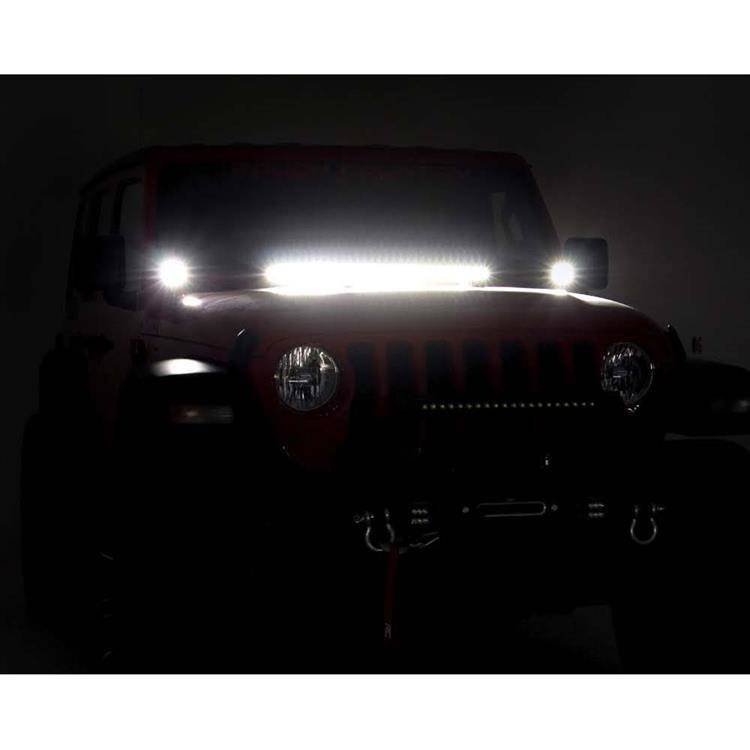 Luci a LED 2" quadrato Rough Country Black Series