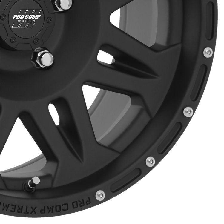 Alloy wheel 7005 Flat Black Pro Comp