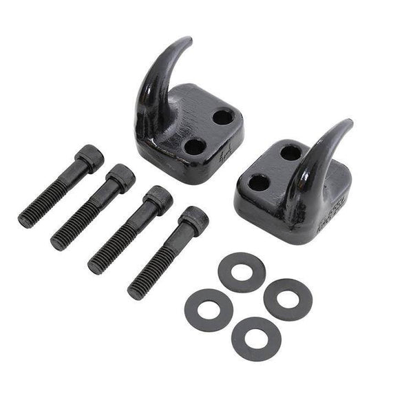 Front tow hooks black Smittybilt