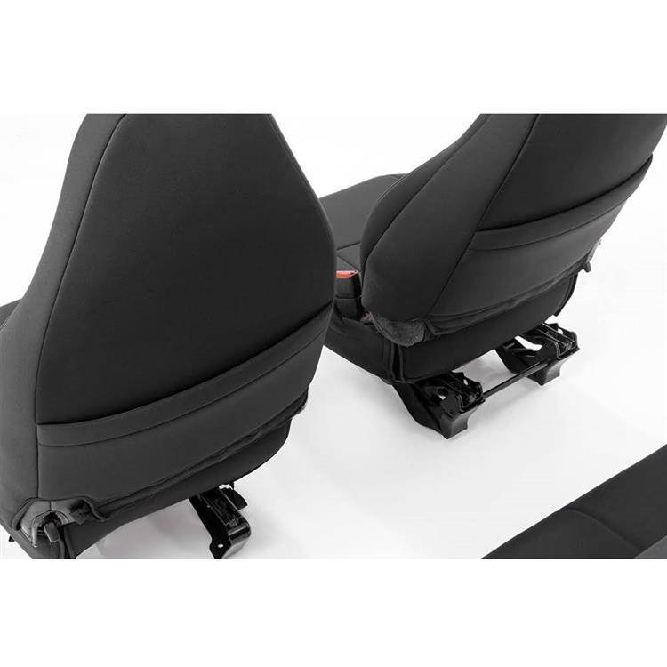 Seat cover set neoprene black Rough Country