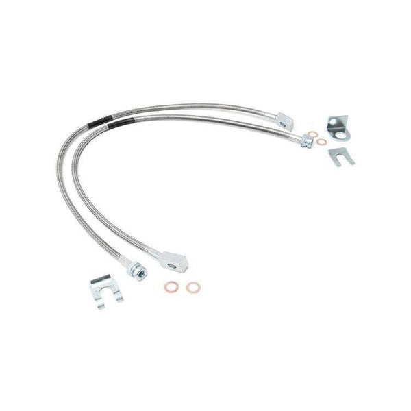 Front extended front brake lines Rough Country Lift 4-6"
