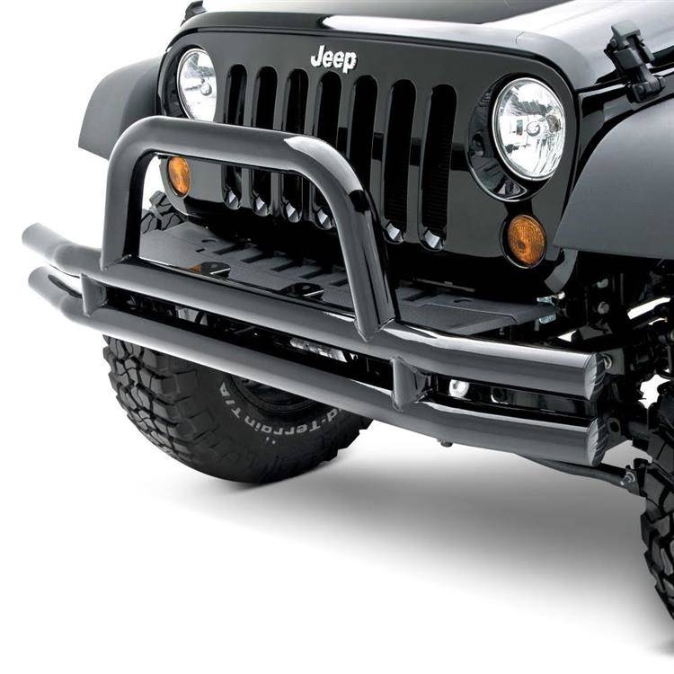 Front tubular steel bumper black Smittybilt